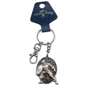 Universal Studios Marvel Captain America Enamel Keychain